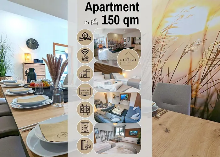 Bestime - 5 Schlafzimmer, Wohnzimmer, Kueche, Waschtrockner, Terrasse, Smart-Tvs, Netflix, Tischfussball