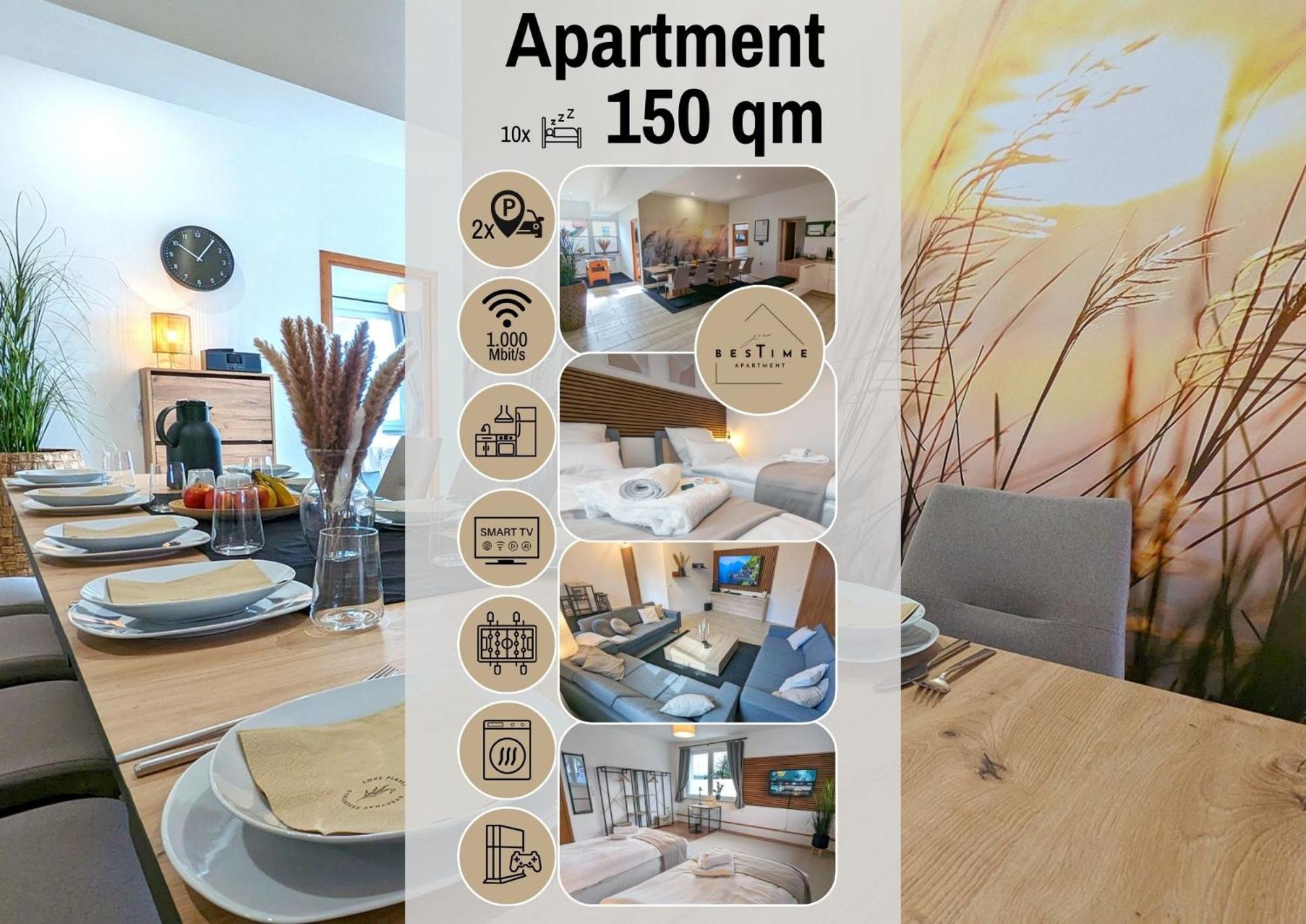 Bestime - 5 Schlafzimmer, Wohnzimmer, Kueche, Waschtrockner, Terrasse, Smart-tvs, Netflix, Tischfussball * Wildeshausen